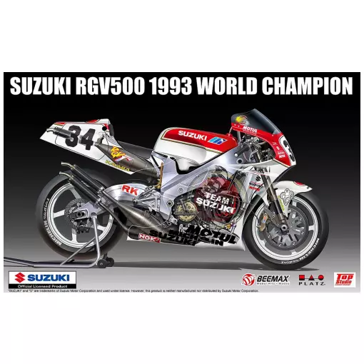 Moto Suzuki RGV500 (XR79) 1993 WGP500 World Champion Kevin Schwantz - Nunu-Beemax X13001 - 1/12