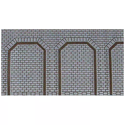 Set of 2 trapezoidal arch plates 50x12 cm