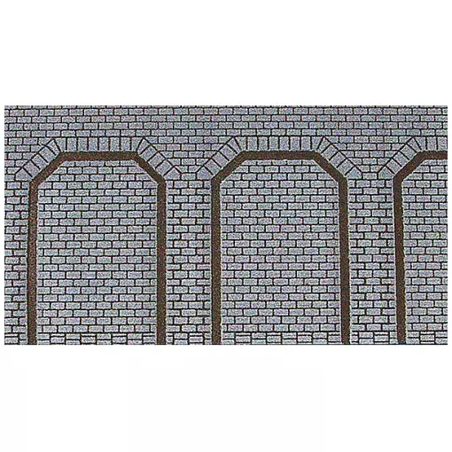 Set di 2 piastre ad arco trapezoidale 50x12 cm