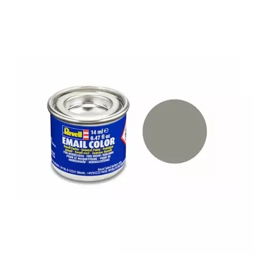 Peinture Émaillée Gris Pierre Mat RAL 7030, 14ml - Revel 32175