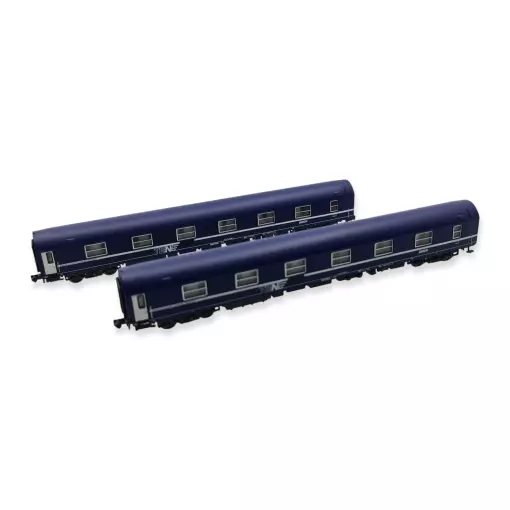 Set di 2 vagoni letto Arnold T2 HN4405 - N 1/160 - SNCF - EP V / VI