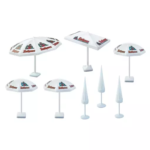 Lot de 8 Parasols - Faller 180440 - HO 1/87