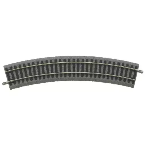 Curved track A-Track Ballasted R2 421.88 mm & 30° PIKO 55412 | HO 1/87 - Code 100