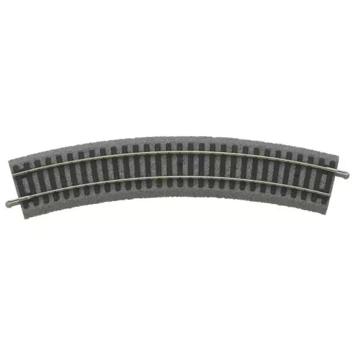 Gebogen spoor A-spoor geballast R2 421,88 mm & 30° PIKO 55412 | HO 1/87 - Code 100