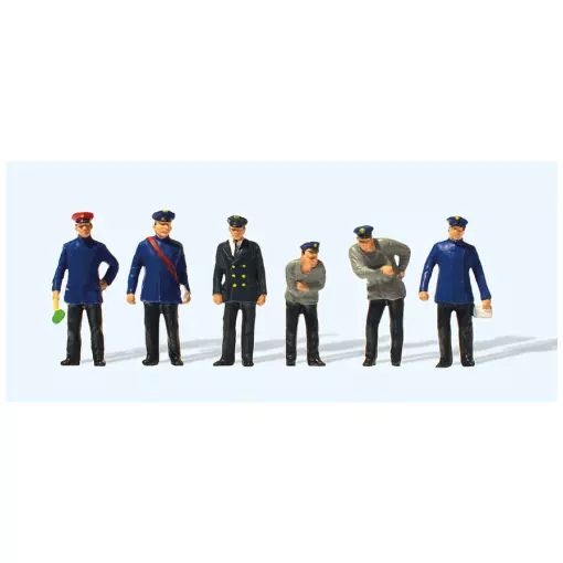 Personnel ferroviaire - Preiser 12447 - HO 1/87