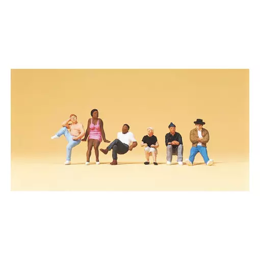 People sitting on steps