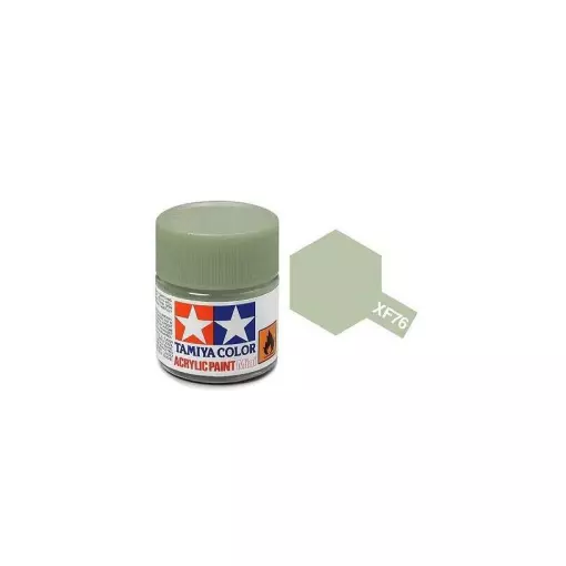 Peinture acrylique - couleur Gris vert MAT XF76 - TAMIYA 81776 - 10ml