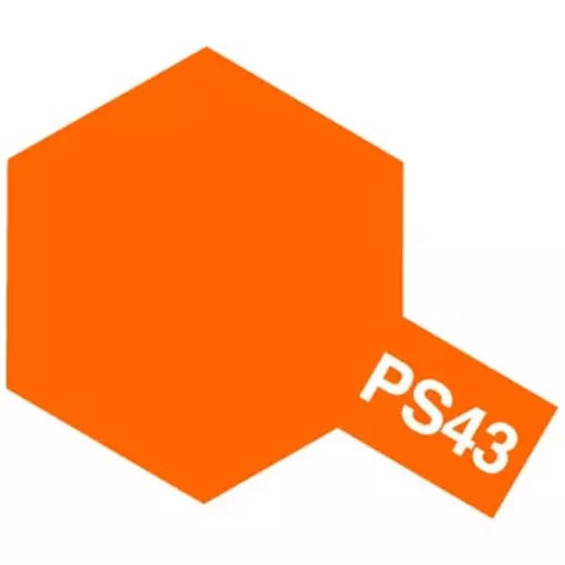 Orange Translucide PS-43 Orange Translucide pour Carrosseries Lexan - TAMIYA 86043 - 100ML