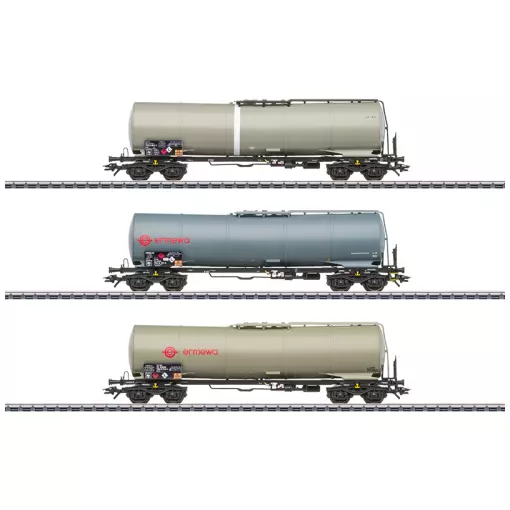 Coffret de 3 wagons citerne Ermewa - Märklin 46545 - HO 1/87 - SNCF - 3R