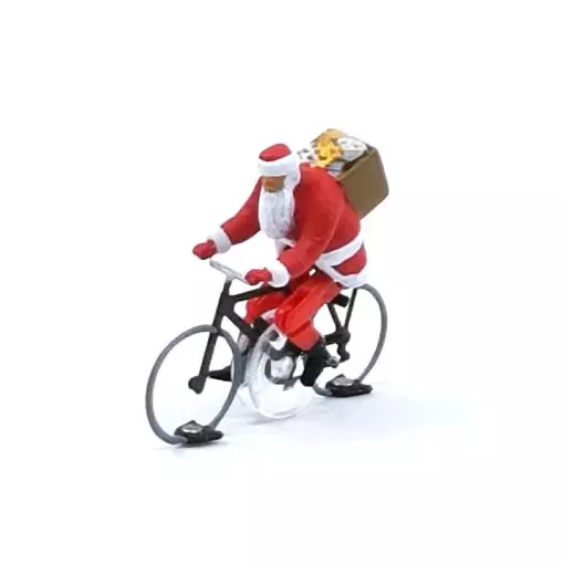 Cyclist Father Christmas Magnorail KKf-2 - HO 1/87 - already assembled