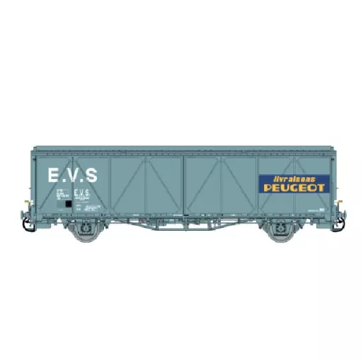 Wagon couvert EVS Hs, gris PEUGEOT, parois renforcées - LS Models 30685 - HO 1/87 - SNCF - Ep IV - 2R