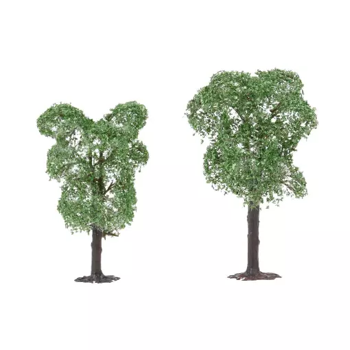 2 alberi da frutto Faller 181802 - HO : 1/87 - N 1/160 - TT 1/120 - 100 e 110 mm