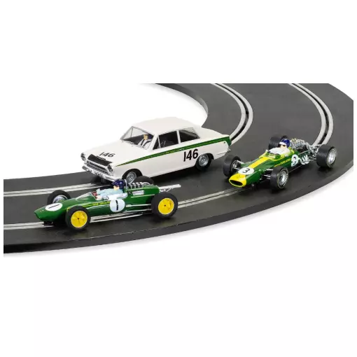 De legende van Jim Clark Triple Pack raceset - SCALEXTRIC 4395A - 1/32 - Super Slot