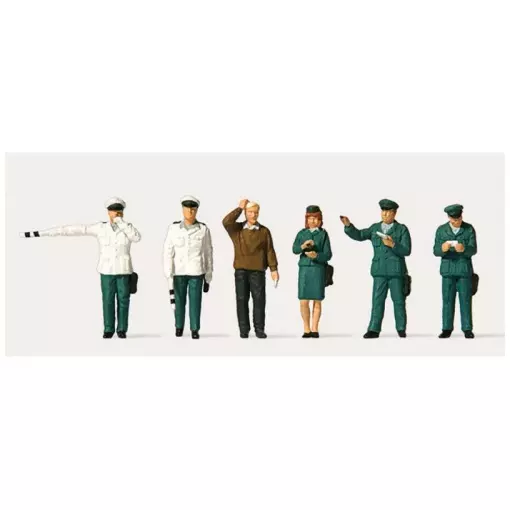 Set of 6 Merten traffic police figures 0282557 - TT 1/120