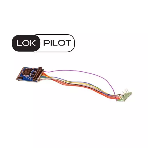 Décodeur LokPilot V5 - DCC/MM/SX/M4 8 broches NEM 652 ESU 59610 - HO / O