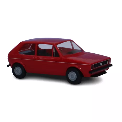 Voiture miniature VW GOLF 1 rouge - Brekina 25543 - HO 1/877