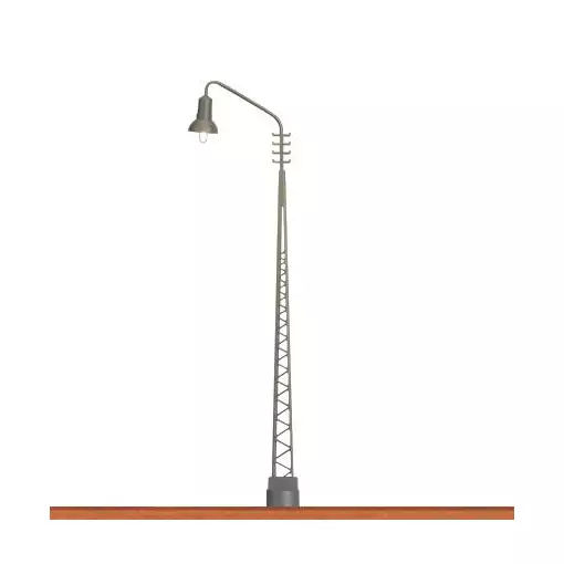 Lampadaire Métallique LED  - BRAWA 84015 - HO 1/87