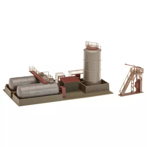 Oil warehouse with diesel station and feeder crane - FALLER 120157 - HO 1/87