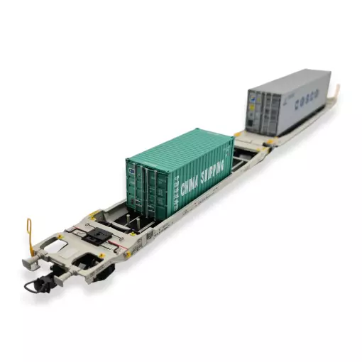Wagon porte-conteneurs articulé - Pullman 36546 - NL / AAEC - HO 1/87
