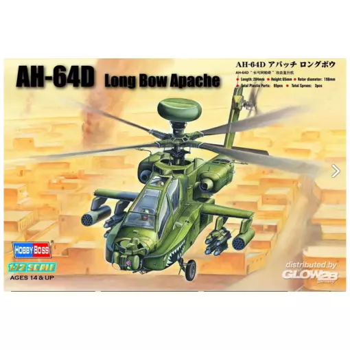 AH-64D ''Apache met lange boog'' - Hobby Boss 87219 - 1/72