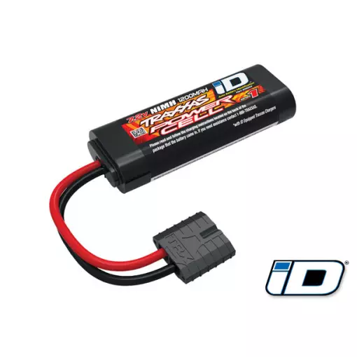 Batterie NiMH plate à 6 cellules 1200 mAh 7,2 V 2/3 A, série 1 Power Cell - Traxxas 2925X - 1/16 / 1/18