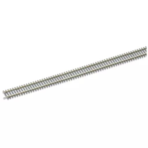 Rail droit 670 mm traverses bois Peco ST204 - HO : 1/87 - Code 100