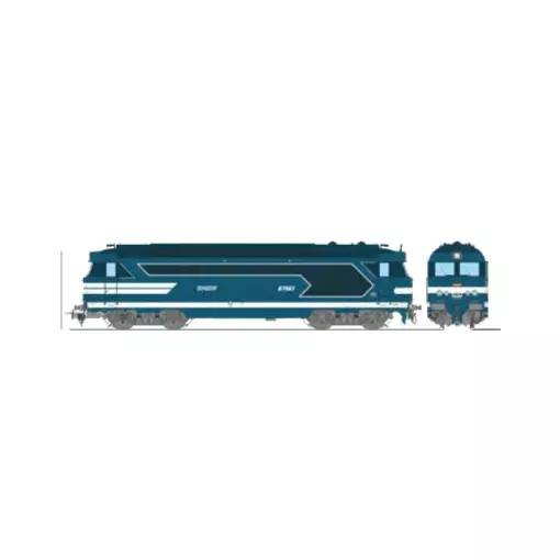 Locomotive diesel BB 67561 - Ree Modèles MB249 - HO 1/87 - SNCF - Ep V - Analogique - 2R