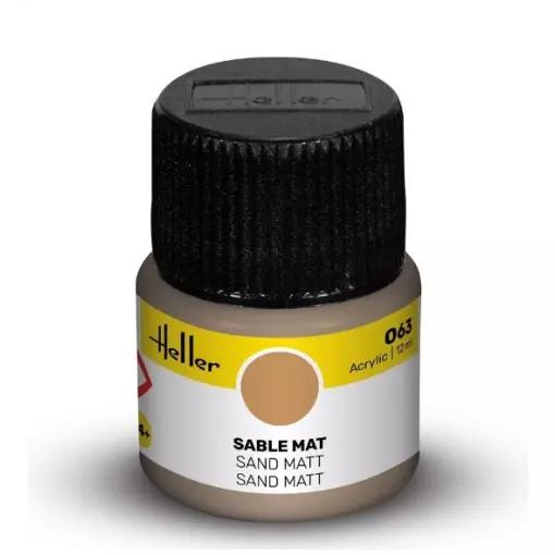 Peinture Acrylique 063 - Sable Mat - Heller 9063 - 12ML