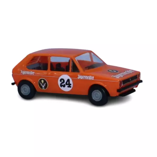 Miniatuur VW GOLF 1 oranje Jägermeister - Brekina 25542 HO