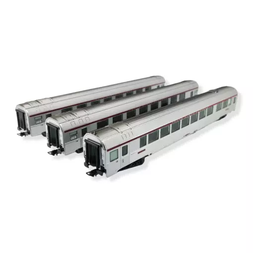 Set de 3 voitures " TEE L'Arbalète " JOUEF 4143 - SNCF - HO 1/87 - EP IV