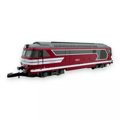Locomotive diesel BB 67611 Capitole - Azar Models L01-CA1D - Z 1/220 - SNCF - Ep VI - Digital - 2R