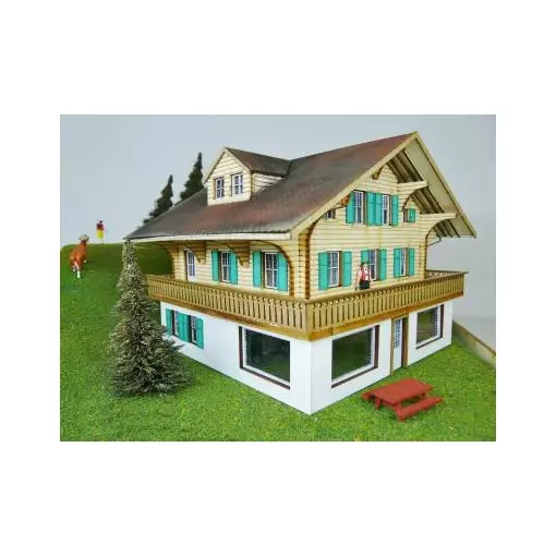 Chalet de Tourisme - Bois Modélisme 106003 - HO 1/87