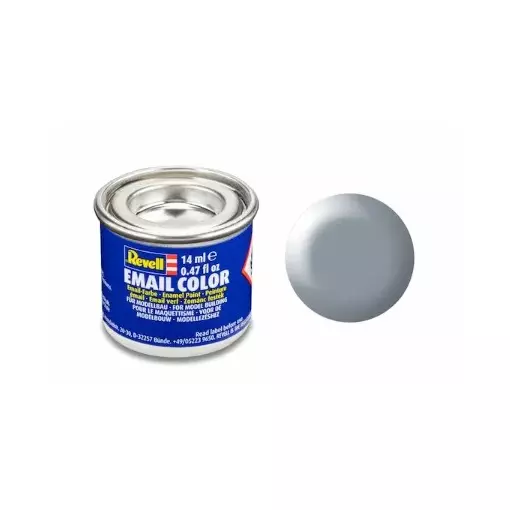 Peinture Émaillée Gris Semi-Brillant RAL 7001, 14ml - Revell 32374