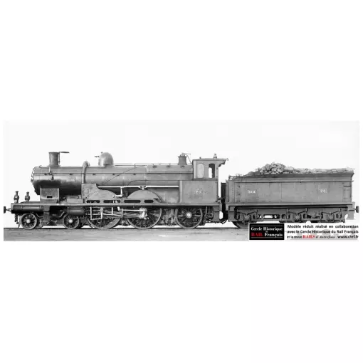 [Kit] Locomotive à Vapeur AMF87 E132 Kit 221 Atlantic - HO 1/87 - SNCF / PO