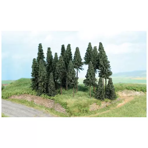 Set of 20 trees from 5 to 11 cm