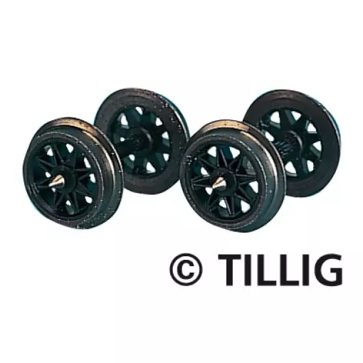 10 essieux à rayons - Tillig Bahn 08891 - HOe 1/87