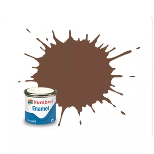 Peinture cellulosique couleur Chocolat Mat N°98 - Humbrol AA1081 - 14 mL