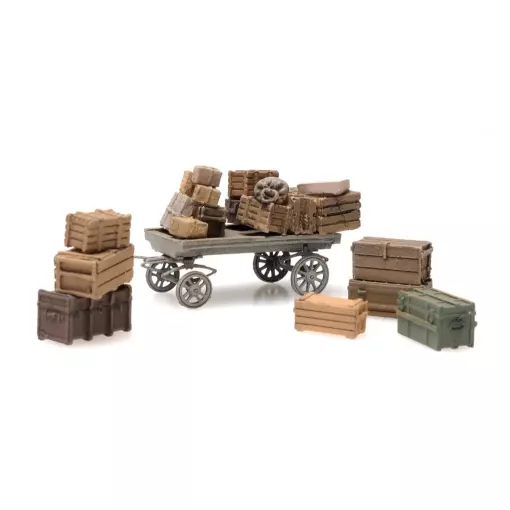 Goods with trolley - ARTITEC 387.451 - HO 1/87