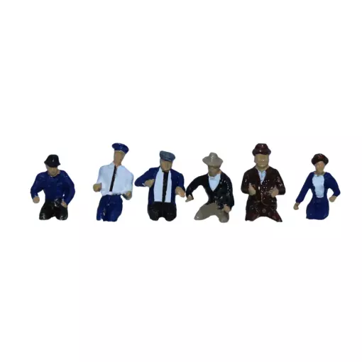 Lot de 6 conducteurs peints et décorés SAI 391 - HO : 1/87