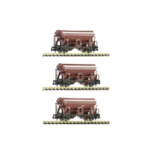 Set 3 Wagons à déchargement automatique Fleischmann 830351 - N 1/160 - DB - EP IV