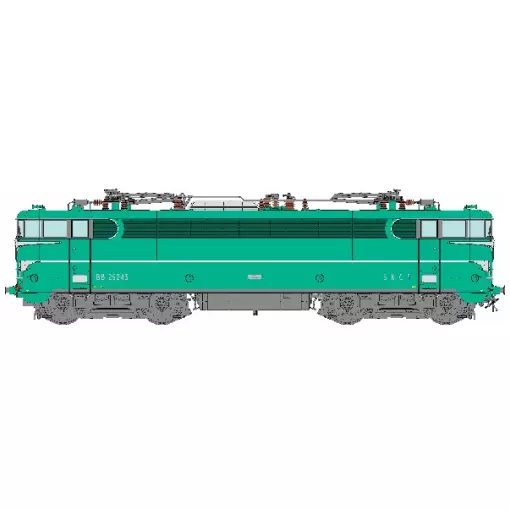 Locomotive électrique BB 25243 - REE MB253 - SNCF - HO 1/87 - EP IV - 2R - ANALOGIQUE