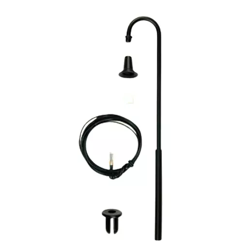 Lampadaire Routier + Eclairage LED - Hauteur 87MM - Viessmann 6724 - HO 1/87 