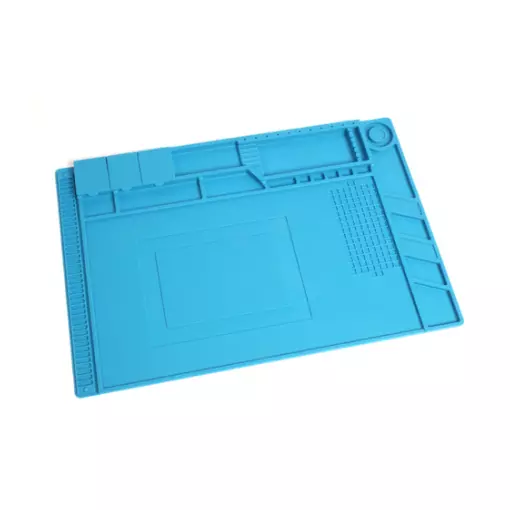 Tapis Silicone Aimanté pour Soudure | T2M T422592 | Bleu | 455 x 305 mm