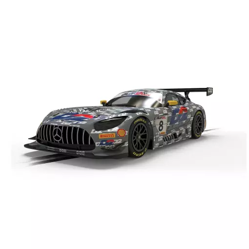 Voiture Analogique - Mercedes AMG GT3 - RAM Racing - D2 - Scalextric CH4496 - Super Slot - Echelle I 1/32