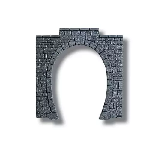 Portail de tunnel / 2 pièces / 11 X 11 cm - Noch 60010 - HO 1/87