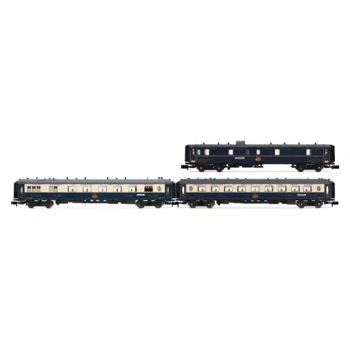 COFFRET DE 3 VOITURES "EDELWEISS PULLMAN EXPRESS" 2/2 - ARNOLD HN4491 - N 1/160 - CIWL - EP II - 2R