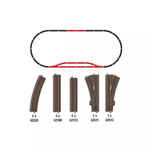 Trix 62902 Large C2 Track Set - HO: 1/87 - Code 83 - C Track