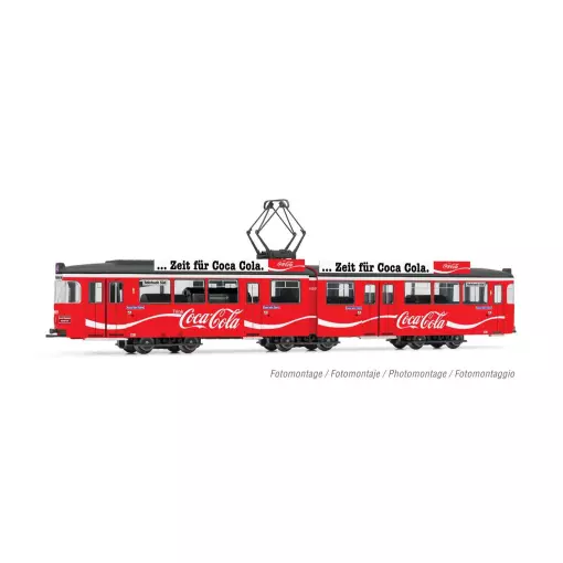 Tramway DUEWAG Gt6 Arnold HN2530D Coca Cola - N 1/160 - Heidelberg - EP IV - DCC