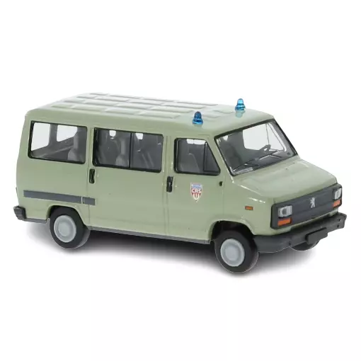 Véhicule Peugeot J5 Minibus CRS SAI 7165 BREKINA 34913 - HO 1/87-