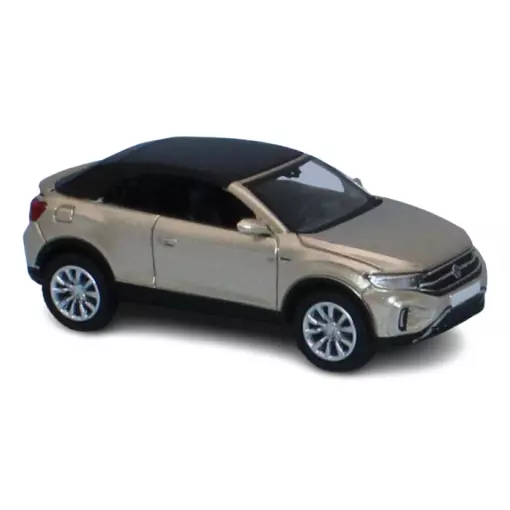 Volkswagen T-Roc cabriolet fermé phase 2 de 2022 - Beige métallisé - PCX 870602 - HO 1/87